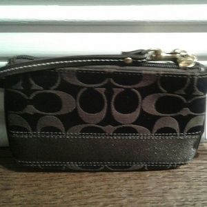 NWT Brown Coach Wristlet